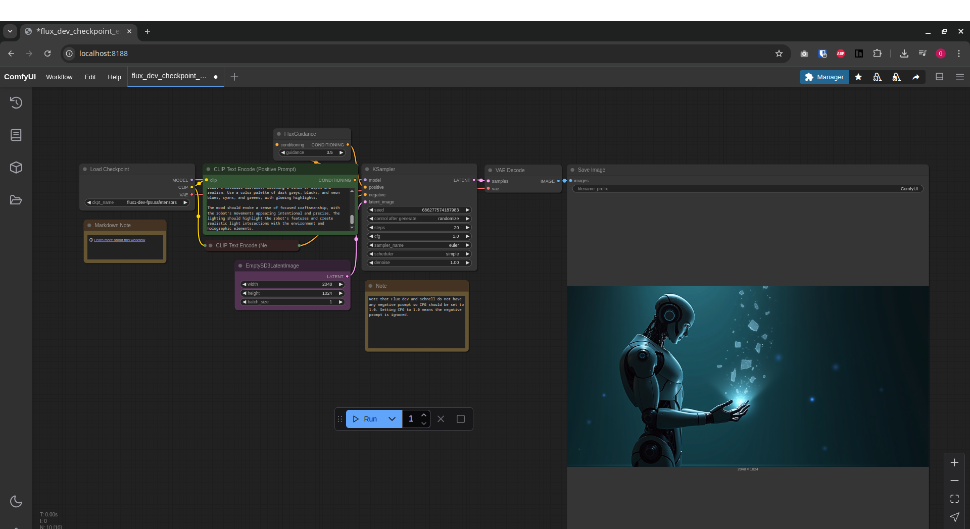 Comfy UI - Example workflow